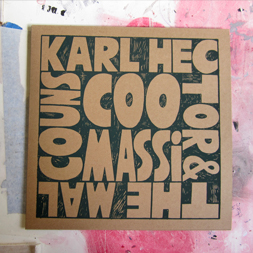 screen printed jackets for karl hector and the malcouns for coomassi for now again records
